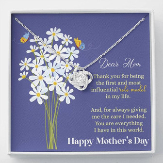 To My Mother- Mother's Day Gift- Love Knot Necklace - Thegiftio