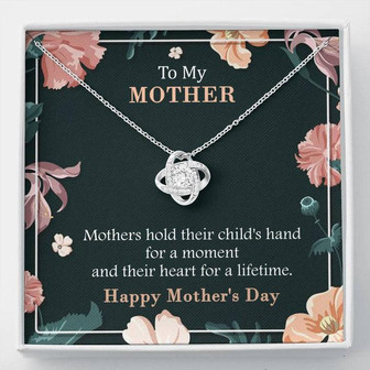 To My Mother, Hearts For A Lifetime Love Knot Necklace Mother's Day Special - Thegiftio