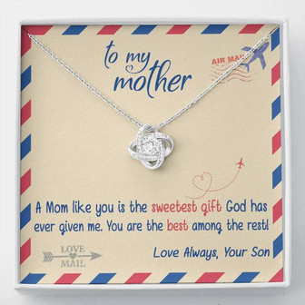 To My Mother Love Knot Necklace - Thegiftio UK