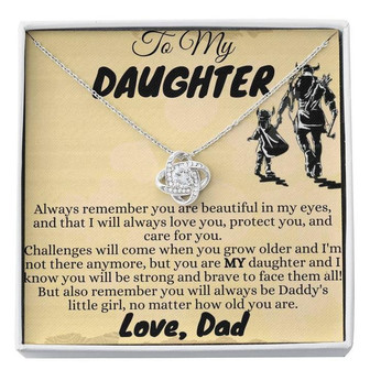 To My Precious Daughter - The Love Knot Necklace - Thegiftio UK