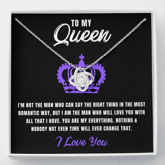 To My Queen All That I Have Love Knot Necklace - Thegiftio UK