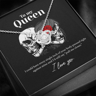 To My Queen, Pull Me Closer - Love Knot Necklace - Thegiftio UK