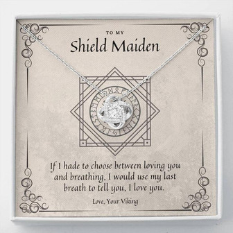 To My Shield Maiden - The Love Knot Necklace - Thegiftio UK