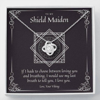 To My Shield Maiden Light - The Love Knot Necklace - Thegiftio UK