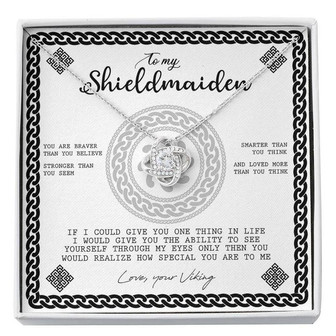 To My Shieldmaiden - Love Knot Necklace - Thegiftio UK