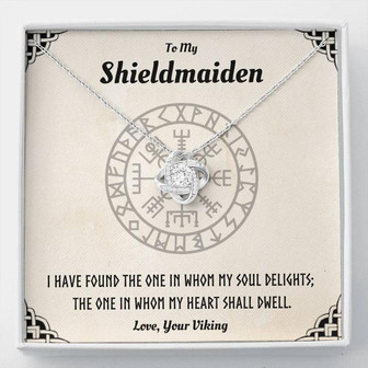 To My Shieldmaiden Love Knot Necklace - Thegiftio UK