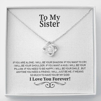 To My Sister - Love Knot Necklace - Thegiftio UK