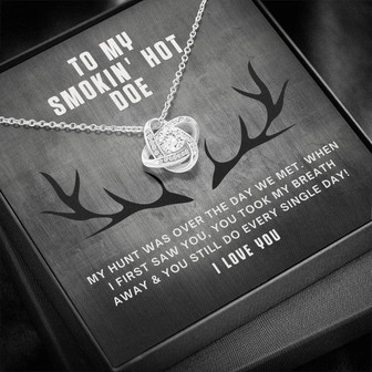 To My Smokin' Hot Doe Love - Knot Necklace For Her - Thegiftio UK