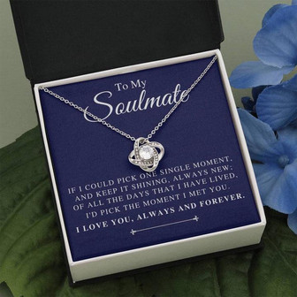 To My Soulmate - Always & Forever - Love Knot Necklace - Thegiftio UK