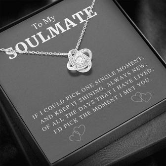 To My Soulmate - Love Knot Necklace - Thegiftio UK