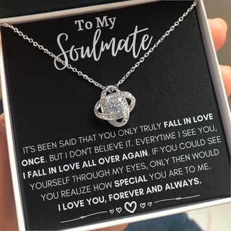 To My Soulmate 💝 - Love Knot Necklace - Thegiftio UK