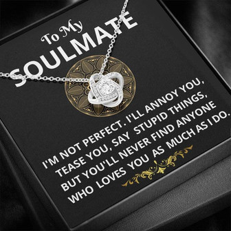 To My Soulmate - Love Knot Necklace - Thegiftio UK