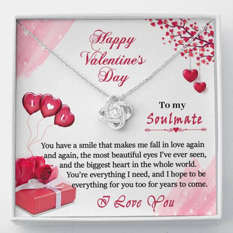 To My Soulmate - Love Knot Necklace - Thegiftio UK
