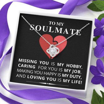 To My Soulmate - Love Knot Necklace - Thegiftio UK