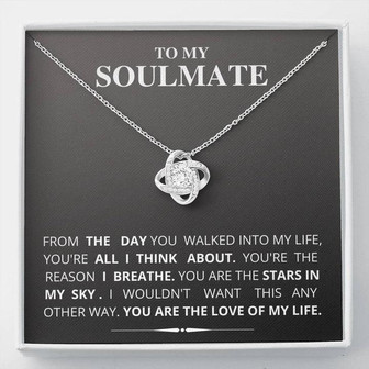 To My Soulmate - Love Knot Necklace - Thegiftio UK