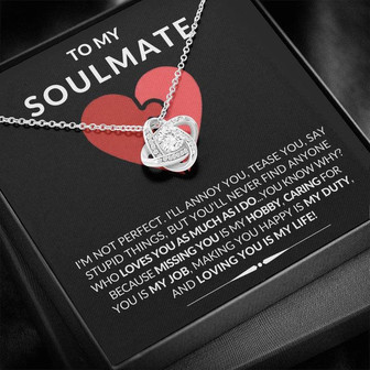 To My Soulmate - Love Knot Necklace - Thegiftio UK
