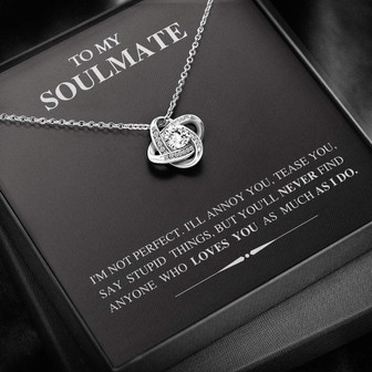 To My Soulmate - Love Knot Necklace - Thegiftio UK