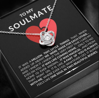 To My Soulmate - Love Knot Necklace - Thegiftio UK