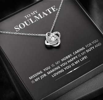 To My Soulmate - Love Knot Necklace - Thegiftio UK