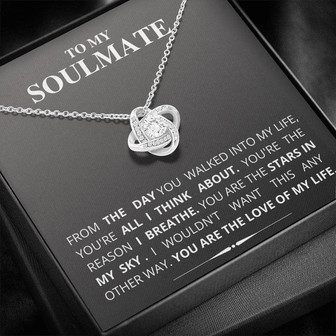 To My Soulmate - Love Knot Necklace - Thegiftio UK