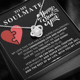 To My Soulmate - Love Knot Necklace - Thegiftio UK
