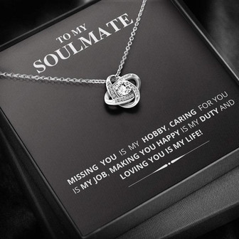 To My Soulmate - Love Knot Necklace - Thegiftio UK
