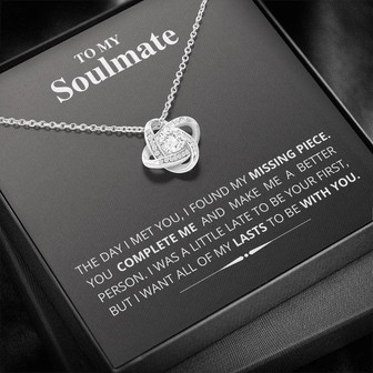 To My Soulmate - Love Knot Necklace - Thegiftio UK