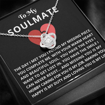 To My Soulmate - Love Knot Necklace - Thegiftio UK