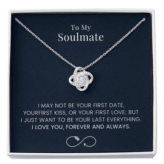 To My Soulmate Forever & Always Love Knot Necklace - Thegiftio UK