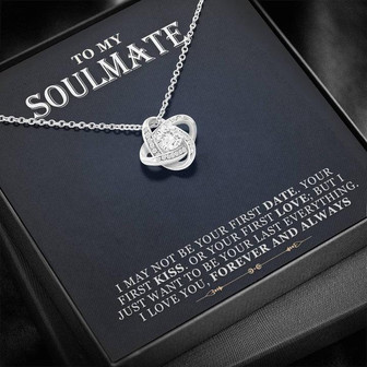 To My Soulmate, Love Knot Necklace - Thegiftio UK