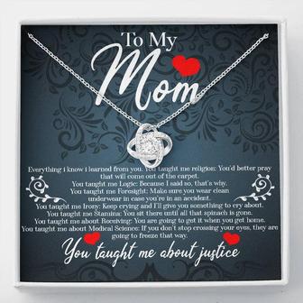 To My Supermom Happy Mother's Day 2021 Love Knot Necklace - Thegiftio UK