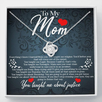 To My Supermom Happy Mother's Day 2021 Love Knot Necklace - Thegiftio UK