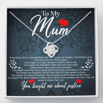 To My Supermum Happy Mother's Day 2021 Love Knot Necklace - Thegiftio UK