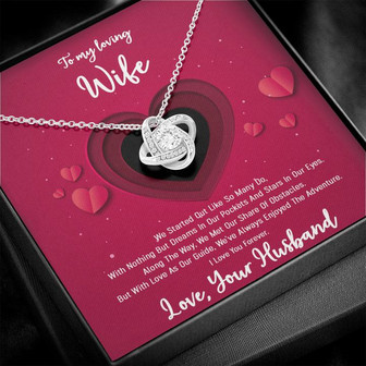 To My Wife - Christmas Love Knot Necklace - Thegiftio UK