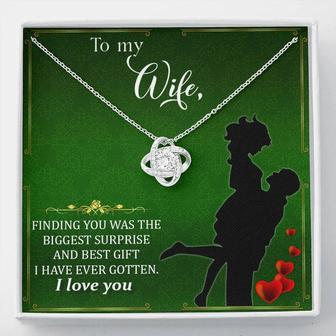 To My Wife - Finding You , The Beautiful Love Knot Necklace - Thegiftio UK