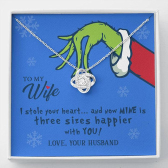 To My Wife - I Stole Your Heart - Love Knot Necklace - Thegiftio UK