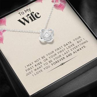 To My Wife - Last Everything Necklace - Love Knot Necklace - Thegiftio UK