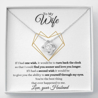 To My Wife - Love Knot Necklace - Thegiftio UK