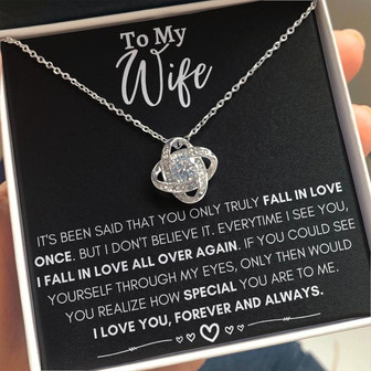 To My Wife 💝 - Love Knot Necklace - Thegiftio UK