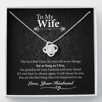 To My Wife - Love Knot Necklace - Thegiftio UK