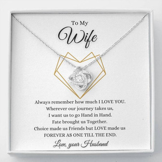 To My Wife - Love Knot Necklace - Thegiftio UK