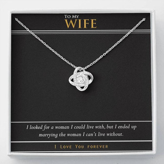 To My Wife - Love Knot Necklace - Thegiftio UK