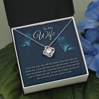 To My Wife - Love Knot Necklace - Thegiftio UK
