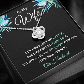 "To My Wife" - Silver Love Knot Necklace - Thegiftio UK