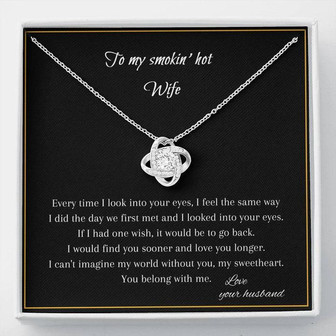 To My Wife - Thank You Gift - Love Knot Necklace - Thegiftio UK