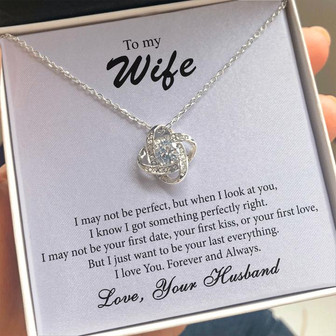 To My Wife - Your Last Everything | Love Knot Necklace - Thegiftio UK