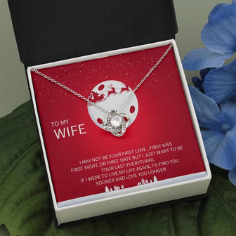 To My Wife Christmas Gift Love Knot Necklace - Thegiftio UK