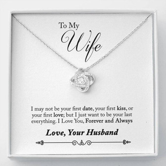 To My Wife First Date Love Knot Necklace - Thegiftio UK