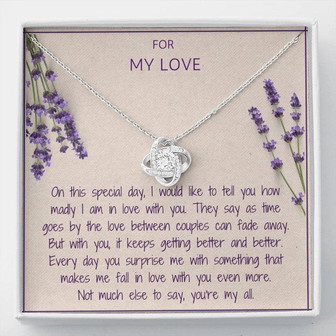 To My Wife, Keeps Getting Better - Love Knot Necklace - Thegiftio UK