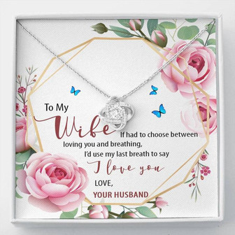 To My Wife Love Knot Necklace - Thegiftio UK